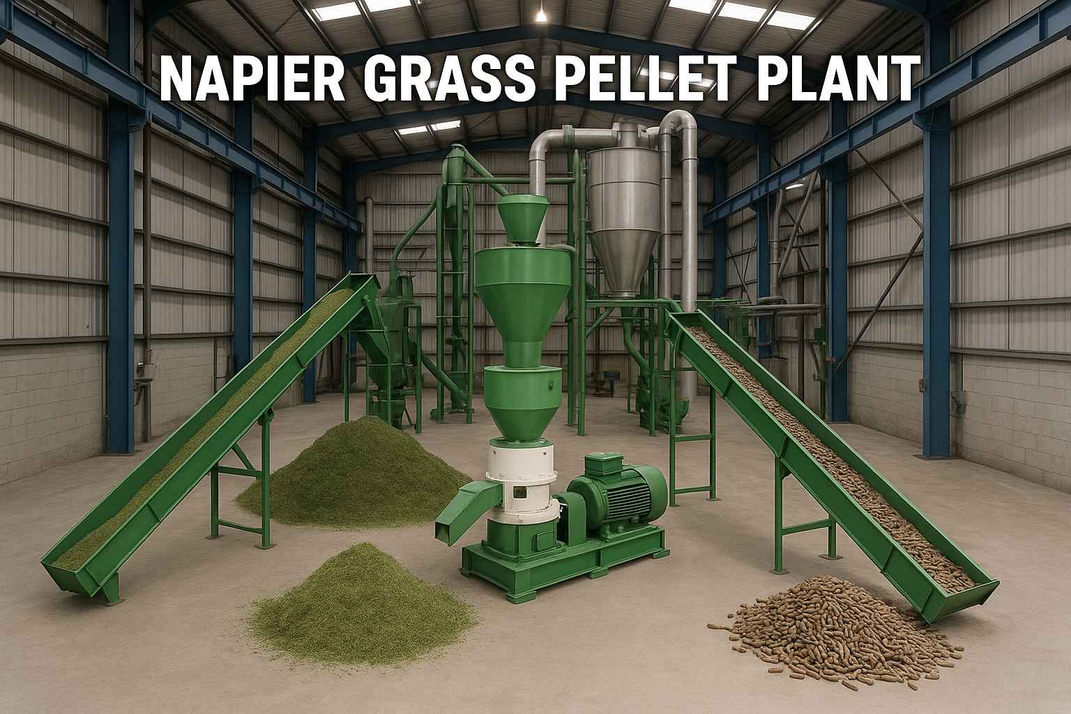Napier Grass Pellet Plant